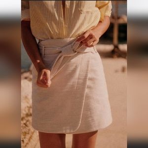 NWT Sezane Ecru skirt, size 38 (runs small)